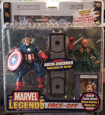 Figuras de acción MARVEL Legends Face-Off CAPITÁN AMÉRICA vs RED SKULL (Variante)  Foto 1 de 2