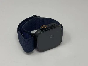Apple Watch Ultra 2 49MM Black Titanium Case Blue Trail Loop GPS LTE Very Good - Photo 1 sur 4