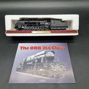 Atlas Editions OBB 214 Class Static Locomotive Train Model on Plinth - Picture 1 of 6