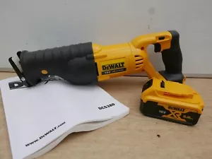 DeWALT DCS380 18v xr all purpose recip saw bare unit + dcb184 5 ah battery - Picture 1 of 3