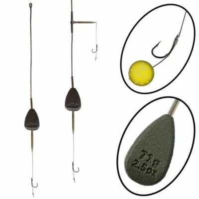 Karpfen Komplett Fertig Montage Kit Inline Innendurchlauf Blei Pulverbeschichtet - Bild 1 von 4