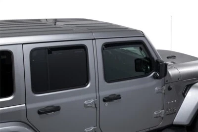 Tinted Window Visors Smoke Fits 2020-2024 Jeep Wrangler & Gladiator Set of 4 Foto 1 de 2