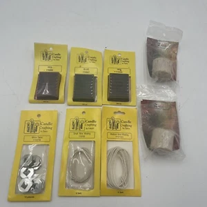 Lot Of 6 Yaley Candle Crafting Dyes/tabs/wire wicking & 2 Beeswaxs - Picture 1 of 5