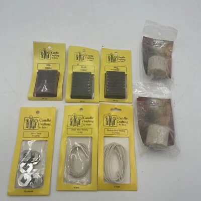 Lot Of 6 Yaley Candle Crafting Dyes/tabs/wire wicking & 2 Beeswaxs - Image 1 of 4