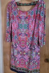Laundry by Shelli Segal Damenkleid Small 4 mehrfarbig Boho Paisley gefüttert - Bild 1 von 7