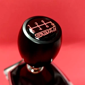 BLACK WEIGHTED 6SP JDM SEXi SEXY SHIFT GEAR KNOB for IMPREZA WRX LEGACY FORESTER - Picture 1 of 6