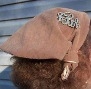 Bandana Hat Reversible Tan to Beige, Used as MASK, Headband secures, No Pin inc - Picture 1 of 3