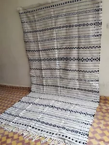 Beni Ourain Teppich Kelim Marokkanischer Teppich Handarbeit Echt Wollteppich Kelim      - Bild 1 von 12