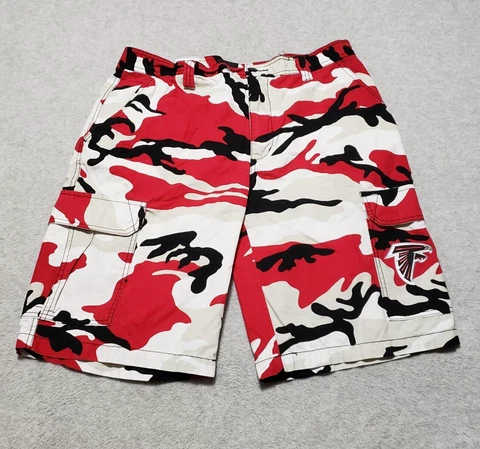 Atlanta Falcons Shorts Mens 36 Cargo Camo NFL Team Apparel Football Cover