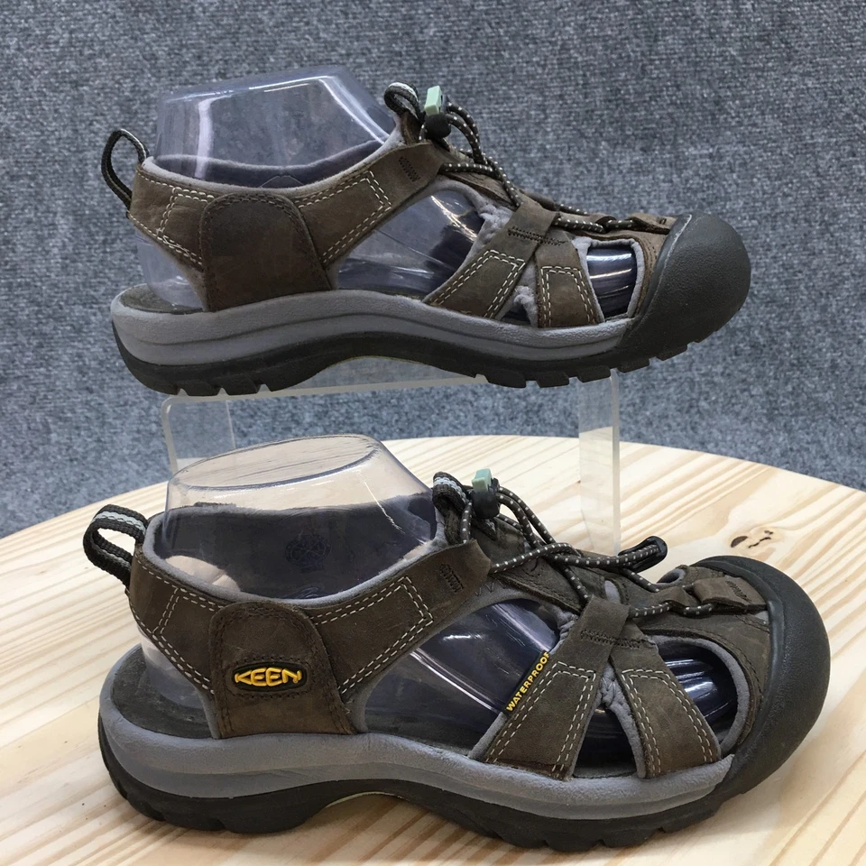 Keen Waterproof Hiking Sandals Womens 7.5 Venice H2 Brown Leather Closed Toe - Image 1 of 4