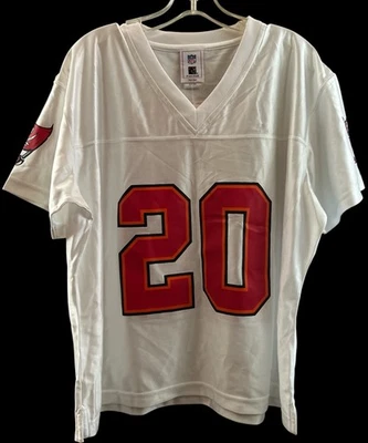 Camiseta de peluquero blanca de los jugadores de la NFL Tampa Bay Buccaneers #20 para mujer talla XL Foto 1 de 3