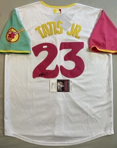 SAN DIEGO PADRES FERNANDO TATIS JR AUTOGRAPH #23 CITY CONNECT JERSEY JSA CD81140 - Picture 1 of 5