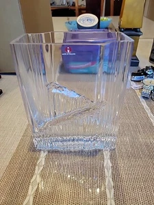 Iittala Finland Tapio Wirkkala Sointu Clear 7" Glass Vase - Picture 1 of 9