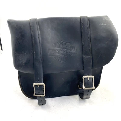 oem Harley 91008-82C Customized Leather Saddlebag 82-22 Sportster Dyna Softail - Image 1 of 4