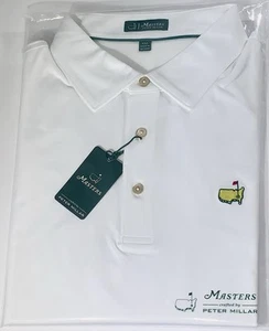 Camisa polo de golf Masters Peter Millar 2025 2X blanca nueva - Imagen 1 de 12