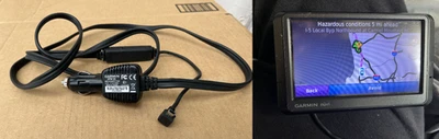 OEM Genuine Garmin GPS GTM 25 GTM25 Traffic Receiver Charger Cable Power Cord - Image 1 of 4