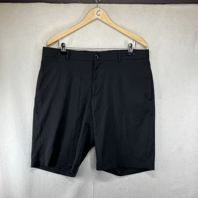 Pantalones cortos de golf Slazenger para hombre frente plano talla 36x10 negros elásticos Foto 1 de 4