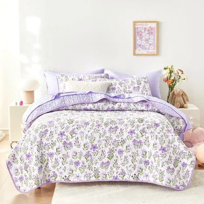 - Цветочный набор лоскутных одеял, кокетка коттеджкор потертый шик цветок для женщин подростков Gi... - Изображение 1 из 4