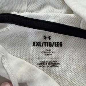 Under Armour Project Rock Hoodie Herren XXL Weiß Kurzarm Gym Workout - Bild 1 von 6