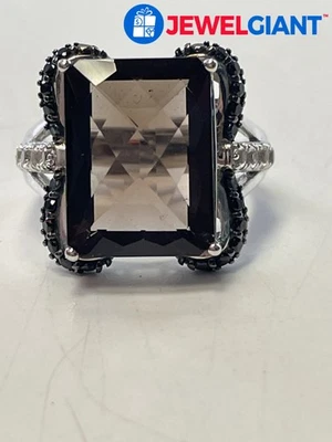 СЕРЕБРО НАДПИСЬ ДЫМЧАТЫЙ КВАРЦ ТОПАЗ ШПИНЕЛЬ КОЛЬЦО РАЗМЕР 9,00 7,6 Г #FX105 - Изображение 1 из 4