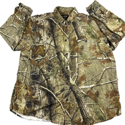 RedHead Mens 2XL Camo Button Up Hunting Shirt Long Sleeve Outdoor Realtree - Image 1 of 4
