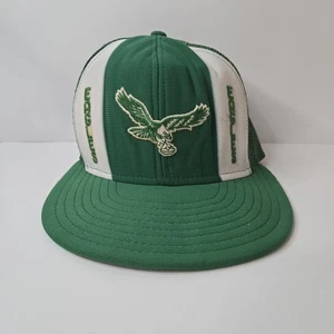 Vintage 1980’s Philadelphia Eagles Mesh Snapback Hat AJD Lucky Stripes Made USA - Bild 1 von 9