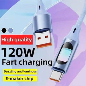 120W Schnell Ladekabel USB Kabel B6G9 U7O4 - Bild 1 von 25