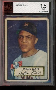 1952 Topps Willie Mays #261 BVG 1.5 - Picture 1 of 2