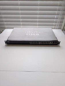 Cisco SG500-28P 24-Port Gigabit Ethernet Switch W/Ears P/N: SG500-28P-K9 V02 - Photo 1/12