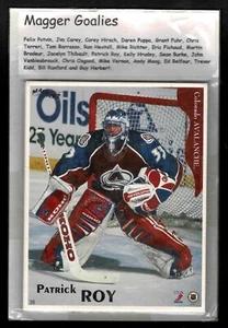 1996-97 Maggers 6""x7 1/2"" Goalies pruebas de papel (23), Roy, Vanbiesbrouck, Belfour - Imagen 1 de 3
