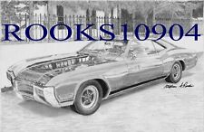 1969 Buick Riviera CLASSIC CAR ART PRINT