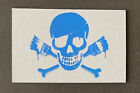 Banksy POW Blue Skull Screen Printed Business Card