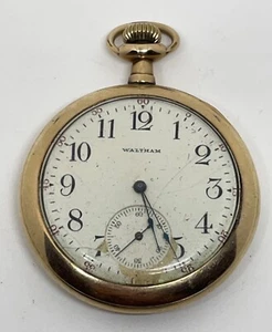 WALTHAM POCKET WATCH 15 Jewels 12s 1907 Runs - Picture 1 of 12
