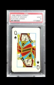 BRUCE LEE PSA 9 MINT 1966 GREEN HORNET PLAYING CARD QUEEN OF SPADES. NONE HIGHER - Picture 1 of 1