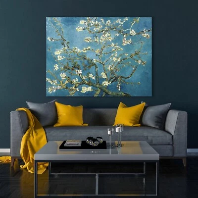 Vincent Van Gogh's Almond Blossom Famous Painting Canvas WallArt.Van Gogh Poster - Image 1 of 4