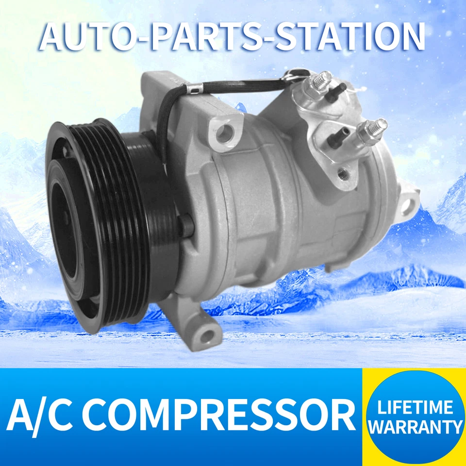 AC Compressor with Clutch for Chrysler 300 2005-2006 Dodge Magnum Charger 3.5L - Image 1 of 4