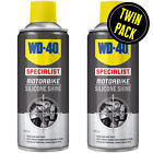 WD40 Specialist Motorbike Motorcycle Silicone Shine Spray 2 x 400ml Pack