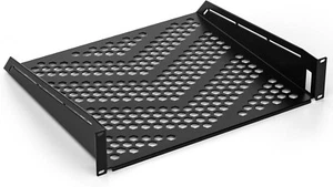 Heavy-Duty Server Rack Shelf for 19" Equipment Rack & Cabinet, 40lb Capacity - Picture 1 of 20