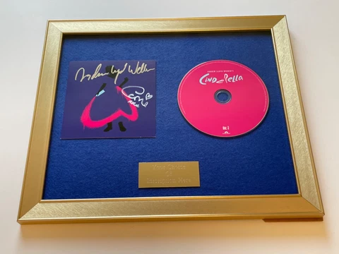 SIGNED/AUTOGRAPHED ANDREW LLOYD WEBBER CINDERELLA FRAMED CD.CARRIE HOPE FLETCHER Cover