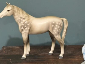 Gorgeous Vintage Norcrest Dapple Grey Arabian Horse Porcelain - Picture 1 of 15