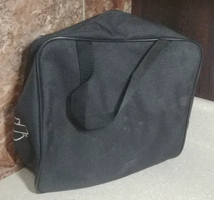 Harley Davidson Black Zippered Travel Biker Handle Bag 12x12x5 - Picture 1 of 3