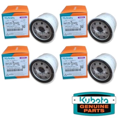 Genuine OEM Kubota HH1J0-32430 Oil Filter (Replaces HH150-32430) - 4 PACK - Image 1 of 2