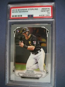 KEVIN NEWMAN 2019 Bowman Sterling #76 PSA GEM MINT 10 Pirates RC - Picture 1 of 1
