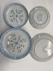 Vtg 80s Set of 17 FASCINO Stoneware Yamaka  Plates Japan ( Read Description) - Picture 1 of 7