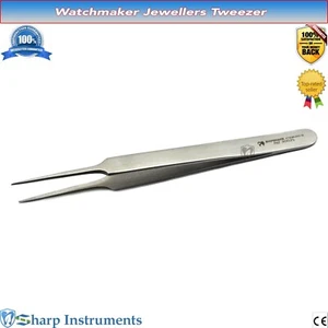 Jewellery Tweezers Fine Point Watch Repair Pickling Precision Jewelers Tweezer - Picture 1 of 2