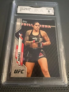 AMANDA NUNES 2020 TOPPS UFC # 1 GRADED 8 L@@@K - Picture 1 of 2