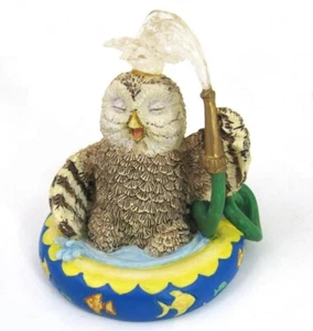 Figurina Lil Whoots Gufo Splashing Around Summer Owlebration Collezione Hamilton - Foto 1 di 4