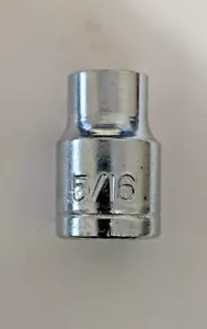 5/16" 6PT 3/8 DRIVE SAE STANDARD CHROME SOCKET (QTY: 1) NOS - Picture 1 of 4