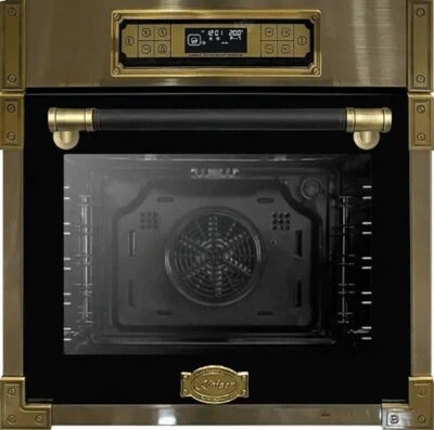 Retro Einbau Backofen 80L 60 cm Kaiser EH 6726 AD  Anthrazitfarbiges Glas - Bild 1 von 4