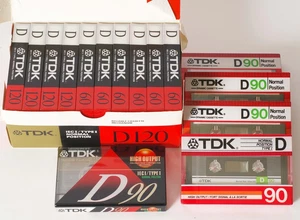 C14138 ~ 15 TDK D120/90/60 Type 1 Cassette Tapes **SEALED** - Bild 1 von 5